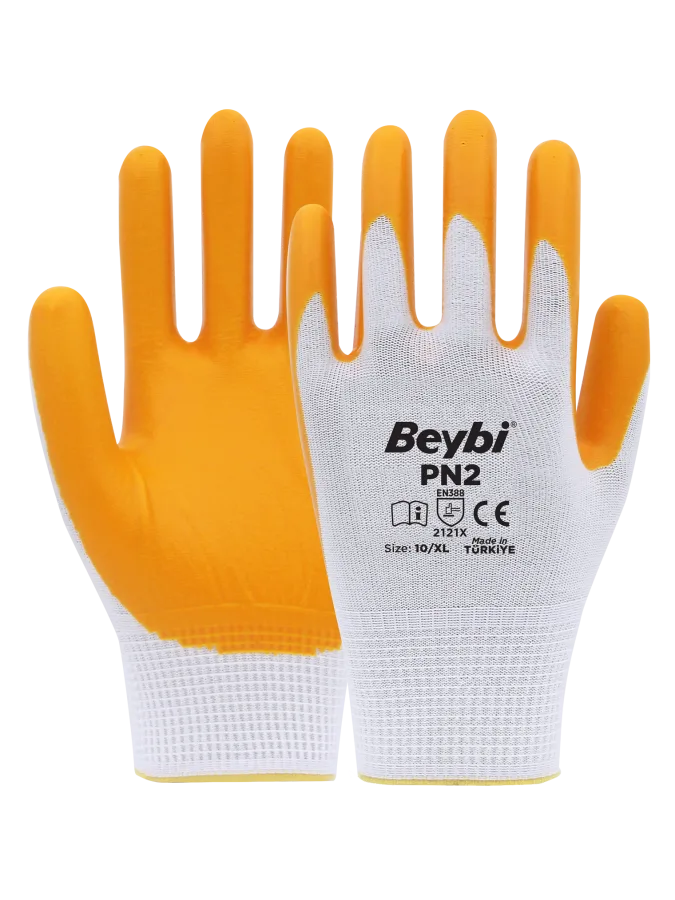 PN2 Polyester Örme Nitril Eldiven