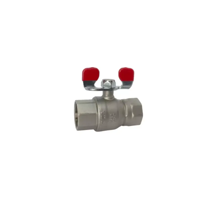 ENDÜSTRİYEL KÜRESEL VALF KIRMIZI VOLAN İÇ DİŞ x İÇ DİŞ 3/4"