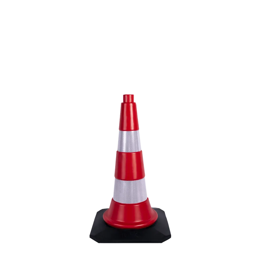 MFK 3550 TRAFİK VE REKLAM KONİSİ 50 CM (KAUÇUK TABANLI)