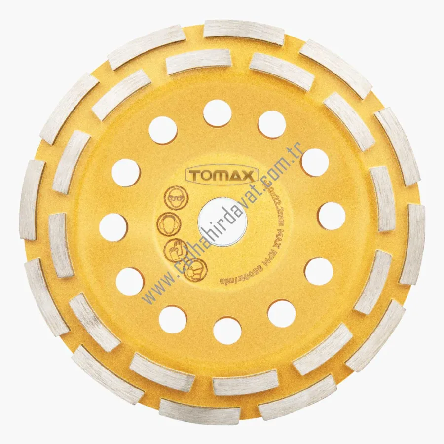 Tomax Elmaslı Beton Yüzey Temizleme Diski (Çift Sıra)